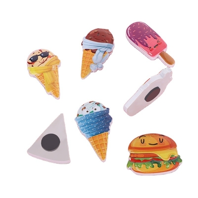 Animal Creative Cute Cartoon Fridge Magnet Stickers Food Resin Magnetic Fridge Magnets