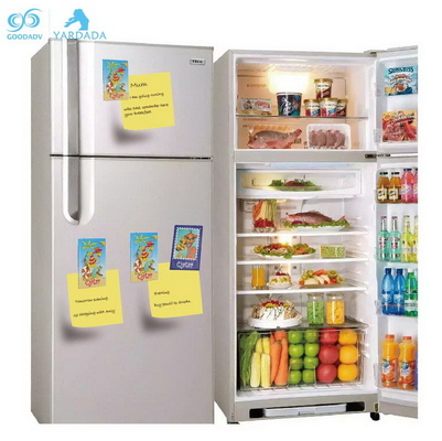 Moutain paper printing+tinplate+magnet custom printed magnetic sticker metal tinplate fridge magnet 80*53mm