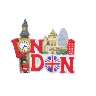 Custom Factory Promotion Cheap 3D Resin Polyresin Souvenir London 3D Fridge Magnet For Promotion Gifts