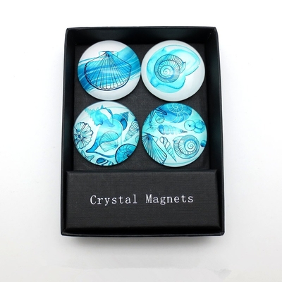 China Crystal Glass Souvenir Fridge Magnet Customized